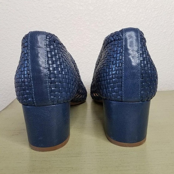 Sezane Navy Blue Woven Flats - Picture 7 of 10
